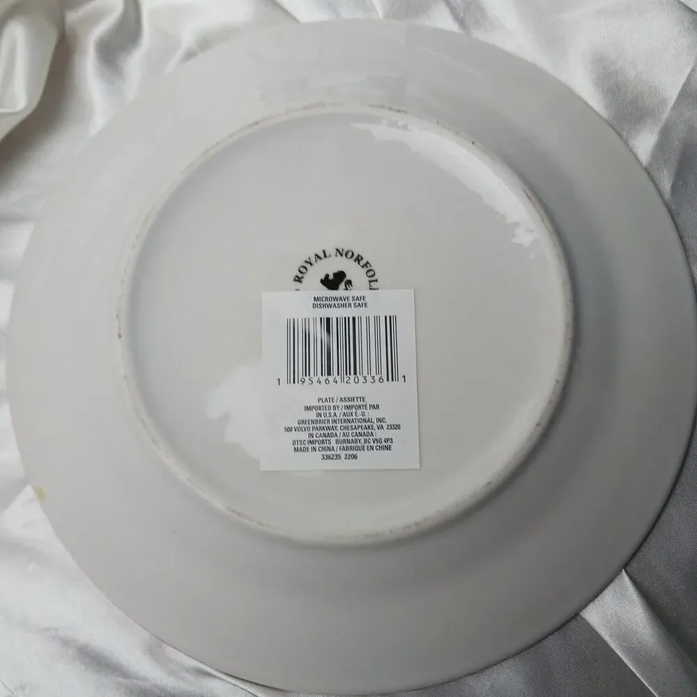 COOKIES FOR SANTA RED/BLACK PLAID 8'' PLATE
